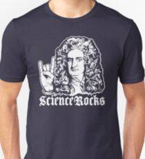 Sir Isaac Newton Science Rocks Slim Fit T-Shirt
