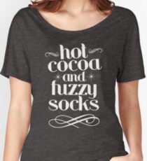 Hot Cocoa And Fuzzy Socks Relaxed Fit T-Shirt