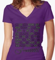 One Last Thing... Women's Fitted V-Neck T-Shirt
