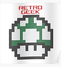 Retro Geek - One Up Poster