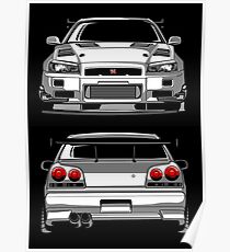 Nissan GTR R34 Poster