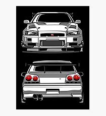 Lámina fotográfica Nissan GTR R34