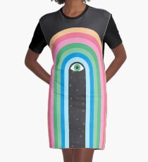 Galaxy Tears Graphic T-Shirt Dress
