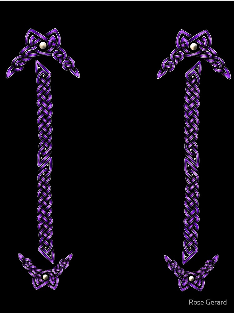 Celtic Knotwork - Silver and Purple by arkadyrose