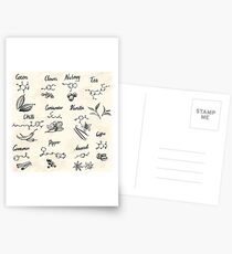 The Chemistry of Food Postcards
