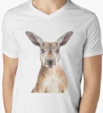 Kangaroo face Men's V-Neck T-Shirt
