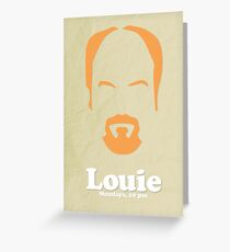Louie Custom Poster Greeting Card