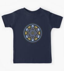 HEILIGE GEOMETRIE - METATRONS CUBE - BLUME DES LEBENS - SPIRITUALITÄT - YOGA - MEDITATION Kinder T-Shirt