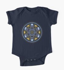 SACRED GEOMETRY - METATRONS CUBE - FLOWER OF LIFE - SPIRITUALITY - YOGA - MEDITATION One Piece - Short Sleeve