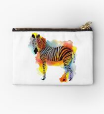 Denken Sie Zebras - Rainbow Watercolor Zebra Studio Clutch