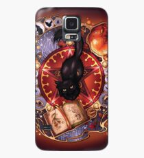 Schwarze Katzenmagie Hülle & Klebefolie für Samsung Galaxy