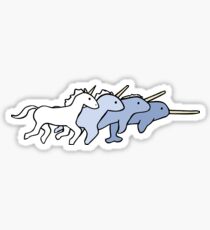 Unicorn Narwhal Evolution Sticker