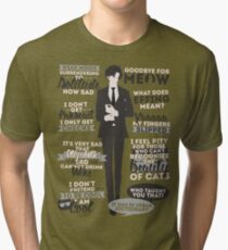 Cat Addict Quotes Tri-blend T-Shirt