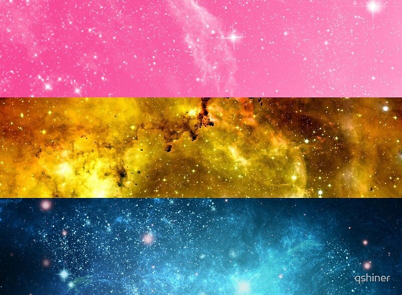 space. pansexual. pan pride. lgbt pride. shiner. qshiner. tumblr. galaxy. l...