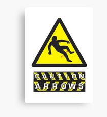 Caution: Arrows Canvas Print