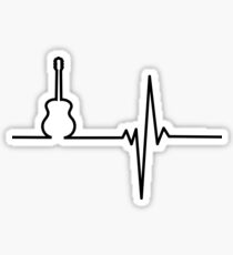 Guitar heart smooth Sticker