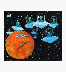 Martians are very Angry Photographic Print