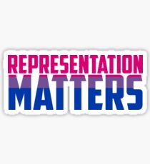Representation Matters Bisexual Flag | LGBT+ Sticker