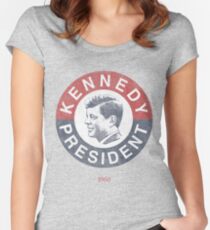 Vintage 1960 Kennedy for President T-Shirt Women's Fitted Scoop T-Shirt