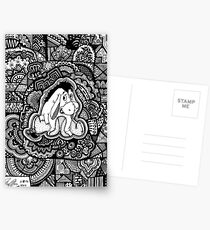 Eeyore Fanart Zendoodle Postcards