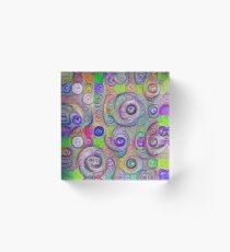 Space snowballs #DeepDreamed Acrylic Block