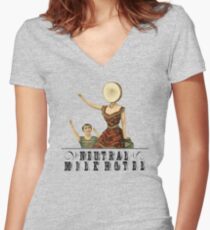 Neutral Milk Hotel - In the Aeroplane Over the Sea Women's Fitted V-Neck T-Shirt