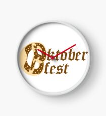 text shirt pretzel food hunger delicious oktoberfest logo symbol cool design Clock