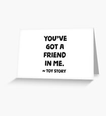 Du hast einen Freund in mir - Toy Story Grußkarte