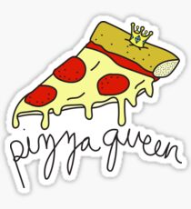 Pizza Queen ♡♕ Sassy/Trendy/Hipster/Tumblr Meme Sticker