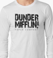 DUNDER MIFFLIN TSHIRT Funny Humor THE OFFICE TEE Paper COMPANY Dwight Humorous Long Sleeve T-Shirt