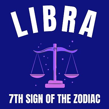 Libra 7th sign of the zodiac Sticker