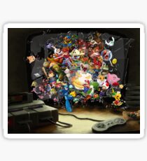 Super Nintendo Mashup! Sticker