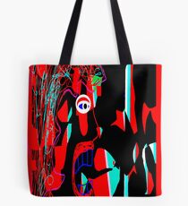 Blue Tongue Man, from (Mickeys Art And Design) Tote Bag