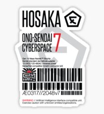 Hosaka Ono-Sendai Cyberspace 7 Label Sticker