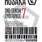 Hosaka Ono-Sendai Cyberspace 7 Label - Solid White by WolfeCreative