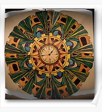 Dandy steampunk mandala Poster