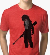 winter soldier silhouette Tri-blend T-Shirt