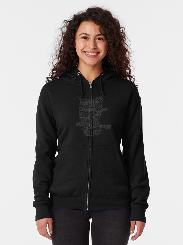 Alternate view of The Cleft of Five Worlds Zipped Hoodie