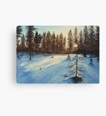 Freezing Forest Canvas Print