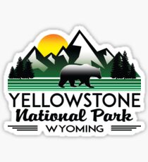 YELLOWSTONE NATIONAL PARK WYOMING MOUNTAINS EXPLORE HIKING CAMPING HIKE CAMP 3 Sticker