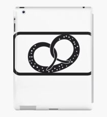 sport pretzel food hunger delicious oktoberfest logo symbol cool design iPad Case/Skin