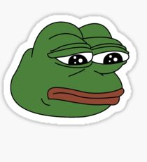 Crying Pepe: Stickers | Redbubble