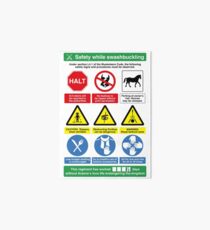 Musketeer Safety Signs (print/card) Art Board
