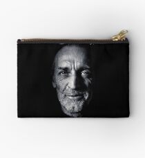 Morning Self Portrait in Black and White Studio Pouch