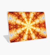Undulating Tunnels of Molten Light - Abstract Fractal Art Laptop Skin