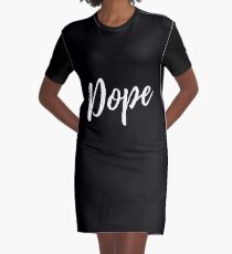 Dope - White Graphic T-Shirt Dress