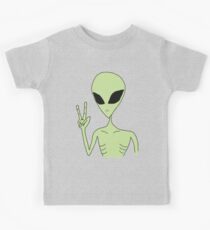 peace alien Kids T-Shirt