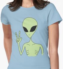 peace alien Women's Fitted T-Shirt