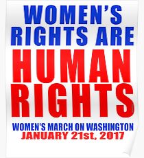 Womens' Rights are Human Rights Unisex Poster
