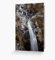 Alpine Waterfall Greeting Card